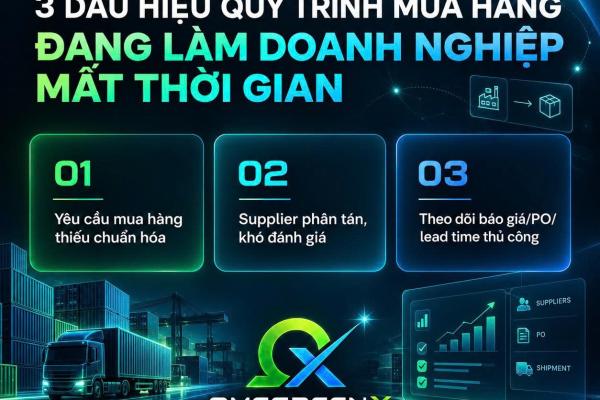 3 DẤU HIỆU QUY TRÌNH MUA HÀNG ĐANG LÀM DOANH NGHIỆP MẤT THỜI GIAN